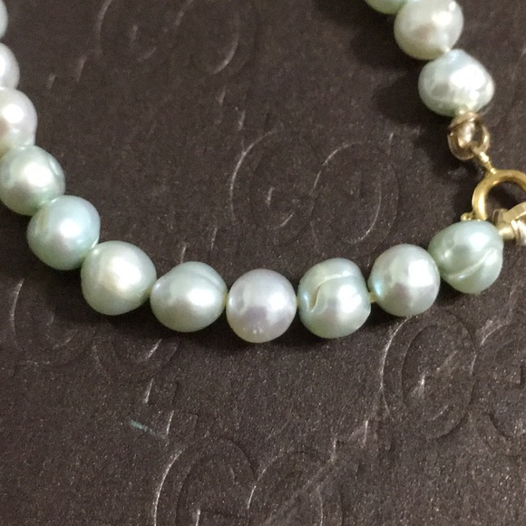 🖤Blue pearl 💕14kgf BABY bracelet - Picture 9 of 9